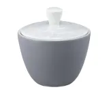 Сахарница фарфоровая с крышкой Seltmann Weiden Life Fashion Elegant Grey 260 мл, серая — фото 1