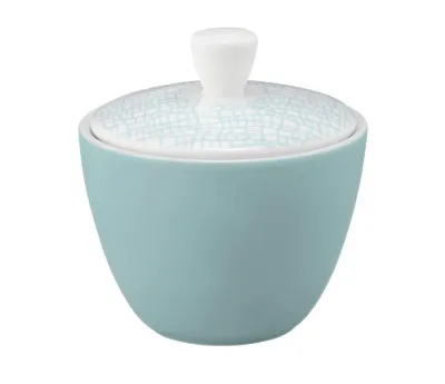 Сахарница с крышкой фарфоровая Seltmann Weiden Life Fashion Green Chic 260 мл, мятная
