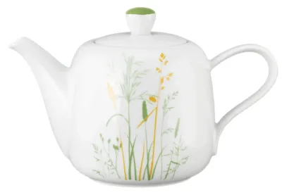 Кувшин фарфоровый Seltmann Weiden Meadow Grasses Green 1,65 л, белый с травяным узором
