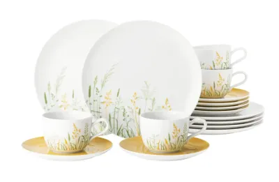 Сервиз кофейный фарфоровый Seltmann Weiden Meadow Grasses Curry на 6 персон