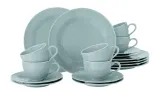 Кофейный сервиз фарфоровый Seltmann Weiden Beat Color Glaze на 6 персон, голубой — фото 1