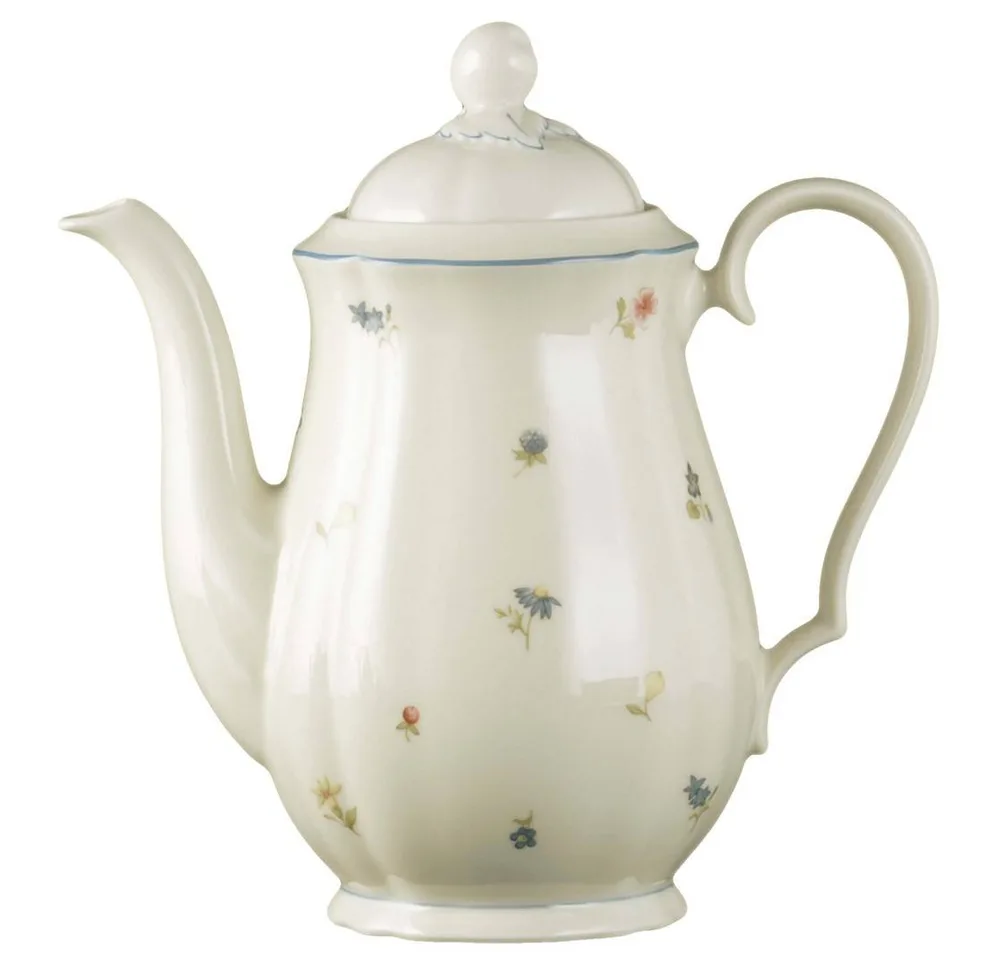 Кофейник фарфоровый Seltmann Weiden Marie-Luise Streublume 1,3 л, бежевый с цветочным декором