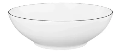 Миска фарфоровая Seltmann Weiden Lido Black Line 20 см, белая с чёрным кантом