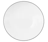 Миска фарфоровая Seltmann Weiden Lido Black Line 20 см, белая с чёрным кантом — фото 2