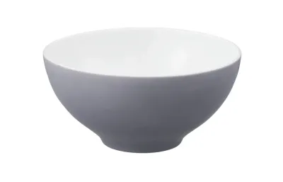 Миска фарфоровая Seltmann Weiden Life Fashion Elegant Grey 15,5 см, серая матовая, белая внутри