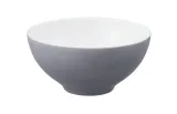 Миска фарфоровая Seltmann Weiden Life Fashion Elegant Grey 15,5 см, серая матовая, белая внутри — фото 1