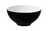 Миска фарфоровая Seltmann Weiden Life Fashion Glamorous Black 15,5 см, чёрная матовая, белая внутри — фото 1
