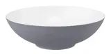 Миска фарфоровая Seltmann Weiden Life Fashion Elegant Grey 30 см, серая матовая, белая внутри — фото 1
