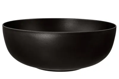 Миска круглая сервировочная фарфоровая Seltmann Weiden Liberty Velvet Black 28 см, чёрная