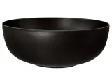 Миска круглая сервировочная фарфоровая Seltmann Weiden Liberty Velvet Black 28 см, чёрная — фото 1
