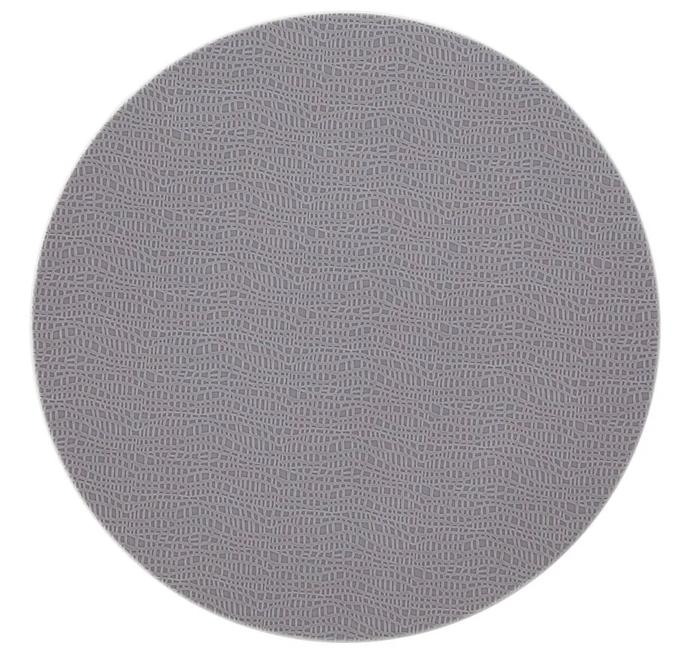 Блюдо круглое фарфоровое Seltmann Weiden Life Fashion Elegant Grey 33 см, серое
