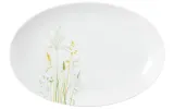 Блюдо овальное фарфоровое Seltmann Weiden Meadow Grasses Green 31,5 × 21 см, белое — фото 1