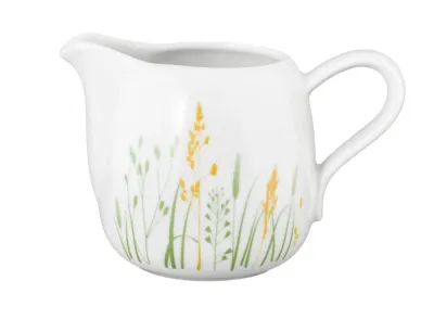 Молочник фарфоровый Seltmann Weiden Meadow Grasses Green 260 мл, белый с травяным узором