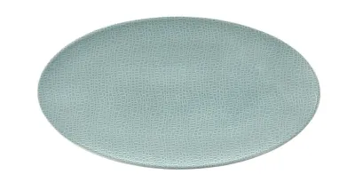 Блюдо овальное фарфоровое Seltmann Weiden Life Fashion Green Chic 33×18 см, мятное