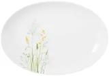 Блюдо овальное большое фарфоровое Seltmann Weiden Meadow Grasses Green 35 × 24 см, белое — фото 1