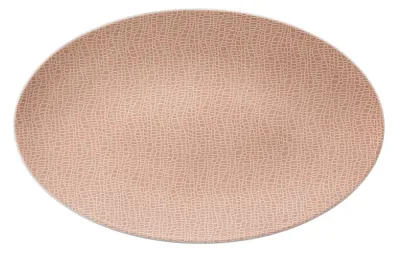 Блюдо овальное фарфоровое Seltmann Weiden Life Fashion Posh Rose 40×26 см, светло-розовое
