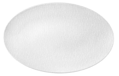Блюдо овальное фарфоровое Seltmann Weiden Life Fashion Luxury White 40×26 см, белое