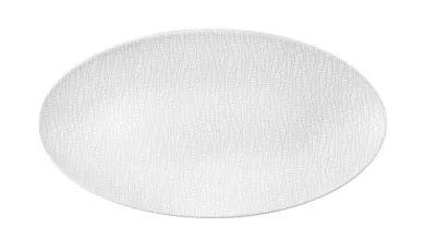 Блюдо овальное фарфоровое Seltmann Weiden Life Fashion Luxury White 33×18 см, белое