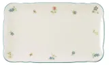 Блюдо прямоугольное фарфоровое Seltmann Weiden Marie-Luise Streublume 20x12,5 см, бежевое с цветочным декором — фото 1