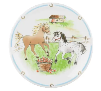 Тарелка детская фарфоровая Seltmann Weiden My Pony 19 см, белая с пони