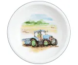 Тарелка суповая детская фарфоровая Seltmann Weiden My Tractor 20 см, белая с трактором — фото 1