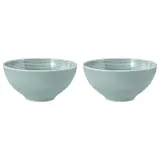 Миски фарфоровые Seltmann Weiden Beat Color Glaze 15,5 см, набор 2 шт, голубые — фото 1