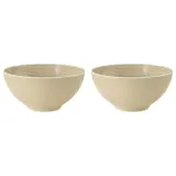 Миски фарфоровые Seltmann Weiden Beat Color Glaze 15,5 см, набор 2 шт, бежевые — фото 1