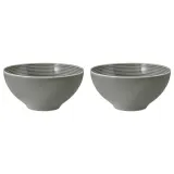 Миски фарфоровые Seltmann Weiden Beat Color Glaze 15,5 см, набор 2 шт, серые — фото 1
