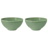 Миски фарфоровые Seltmann Weiden Beat Color Glaze 15,5 см, набор 2 шт, эвкалиптовые — фото 1