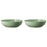 Миски фарфоровые Seltmann Weiden Beat Color Glaze 25 см, набор 2 шт, эвкалиптовые — фото 1