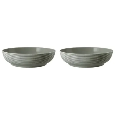 Миски фарфоровые Seltmann Weiden Beat Color Glaze 25 см, набор 2 шт, серые