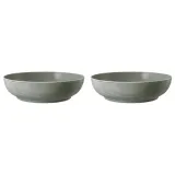 Миски фарфоровые Seltmann Weiden Beat Color Glaze 25 см, набор 2 шт, серые — фото 1
