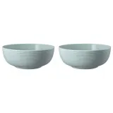 Миски фарфоровые Seltmann Weiden Beat Color Glaze 20 см, набор 2 шт, голубые — фото 1