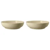 Миски фарфоровые Seltmann Weiden Beat Color Glaze 25 см, набор 2 шт, бежевые — фото 1