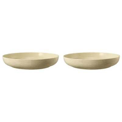 Миски фарфоровые Seltmann Weiden Beat Color Glaze 28 см, набор 2 шт, бежевые