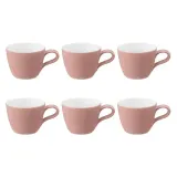 Чашки для эспрессо фарфоровые Seltmann Weiden Life Fashion Posh Rose 90 мл, набор 6 шт, светло-розовые — фото 1