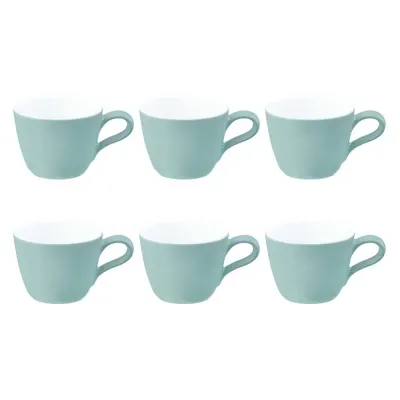 Чашки для эспрессо фарфоровые Seltmann Weiden Life Fashion Green Chic 90 мл, набор 6 шт, мятные