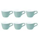 Чашки для эспрессо фарфоровые Seltmann Weiden Life Fashion Green Chic 90 мл, набор 6 шт, мятные — фото 1