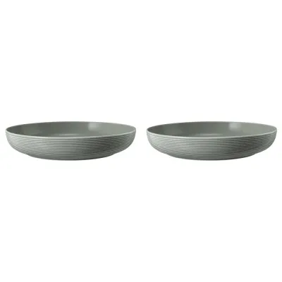 Миски фарфоровые Seltmann Weiden Beat Color Glaze 28 см, набор 2 шт, серые