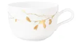Чашки кофейные большие фарфоровые Seltmann Weiden Liberty Golden Rose Hip 380 мл, набор 6 шт, белые с золотистым узором — фото 2