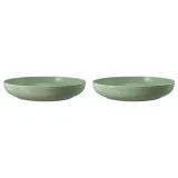 Миски фарфоровые Seltmann Weiden Beat Color Glaze 28 см, набор 2 шт, эвкалиптовые — фото 1