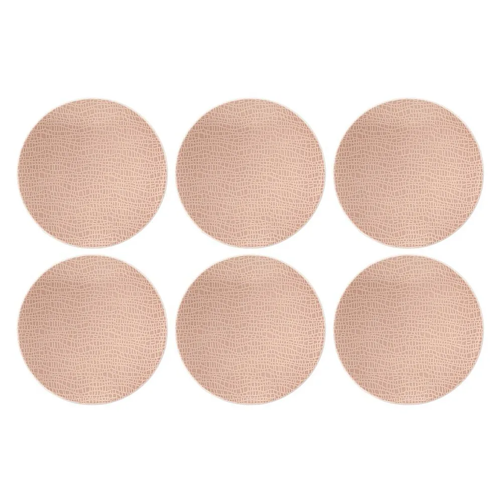 Тарелки для салата фарфоровые Seltmann Weiden Life Fashion Posh Rose 16,5 см, набор 6 шт, светло-розовые