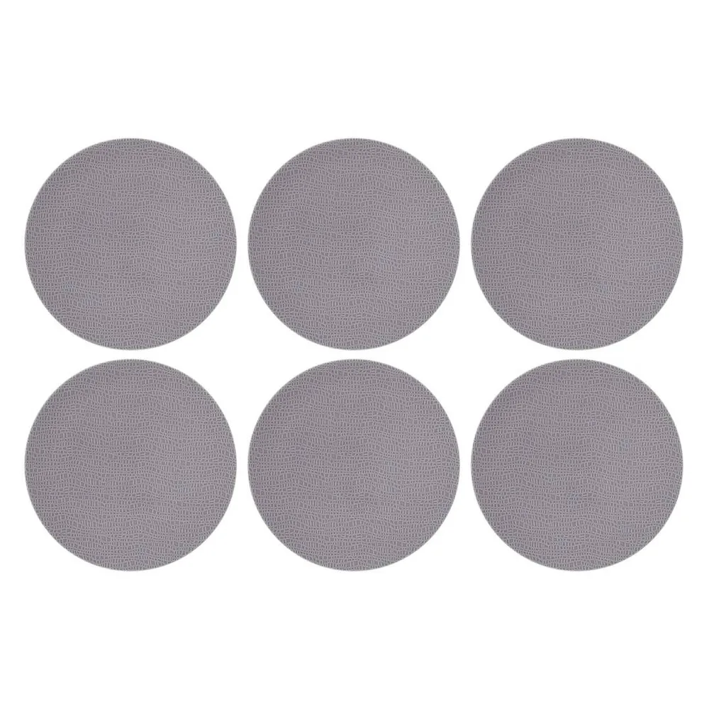 Тарелки для салата фарфоровые Seltmann Weiden Life Fashion Elegant Grey 22,5 см, набор 6 шт, серые