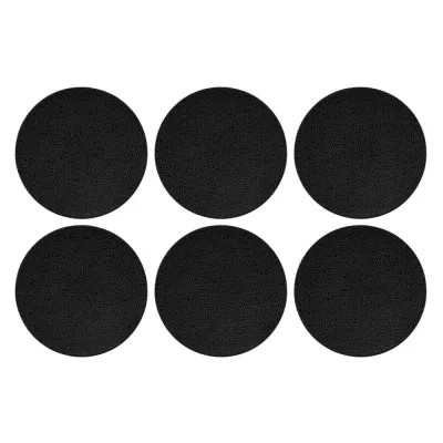 Тарелки для салата фарфоровые Seltmann Weiden Life Fashion Glamorous Black 22,5 см, набор 6 шт, чёрные
