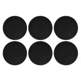 Тарелки для салата фарфоровые Seltmann Weiden Life Fashion Glamorous Black 22,5 см, набор 6 шт, чёрные — фото 1