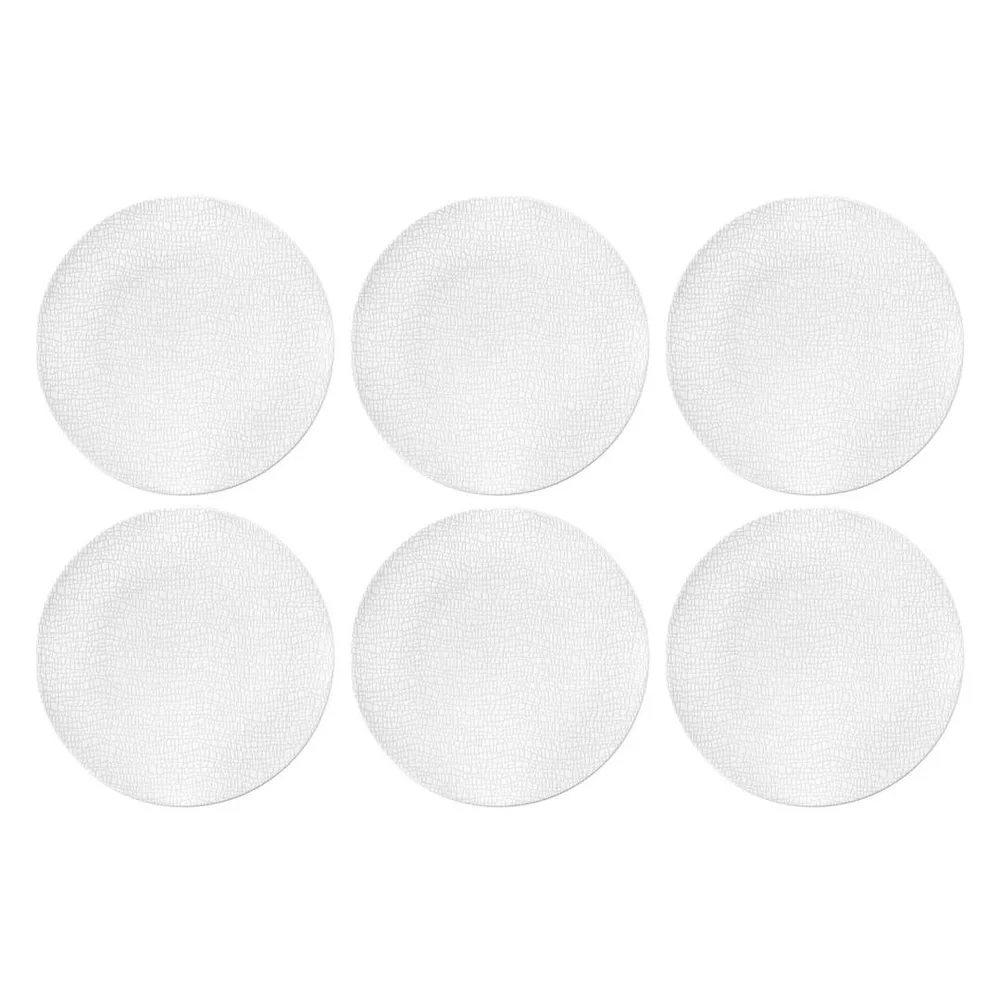 Тарелки для салата фарфоровые Seltmann Weiden Life Fashion Luxury White 22,5 см, набор 6 шт, белые