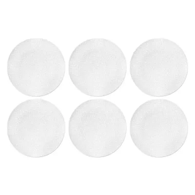 Тарелки для салата фарфоровые Seltmann Weiden Life Fashion Luxury White 22,5 см, набор 6 шт, белые