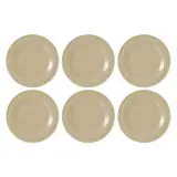 Тарелки для салата фарфоровые Seltmann Weiden Beat Color Glaze 23 см, набор 6 шт, бежевые — фото 1