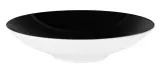 Тарелки суповые глубокие фарфоровые Seltmann Weiden Life Fashion Glamorous Black 20 см, набор 6 шт, белые с чёрным внутри — фото 2