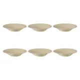 Тарелки глубокие суповые фарфоровые Seltmann Weiden Beat Color Glaze 22,5 см, набор 6 шт, бежевые — фото 1